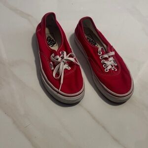 Vans Classic Red Sneakers with White Accents